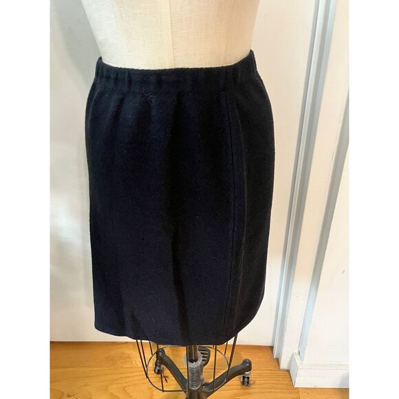 ST.JOHN COLLECTION Black Santana Boucle Knit Pencil Skirt Size 4 - Picture 3 of 9